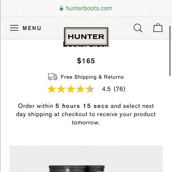 Hunter Women's Original Tall Rain Boots - Picture 4 of 4